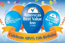 Bootprints Americas Best Value Inn’s 15th Birthday Giveaway Sweepstakes