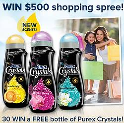 Refresh Your Wardrobe and WIN With NEW Purex Crystals Aromatherapy! Sweepstakes