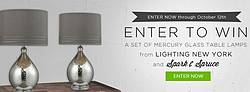 Lighting New York: Mercury Glass Table Lamps Giveaway