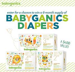 Diapers.com 6 Month Supply of Babyganics Diapers Sweepstakes