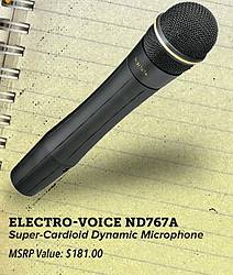 Sam Ash Music Stores Electro-Voice ND767A Super-Cardioid Microphone Giveaway