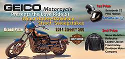 GEICO Motorcycle Love Ride 31 Sweepstakes