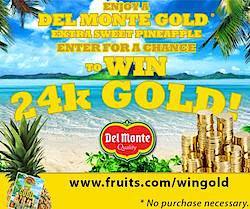 Del Monte Fresh Gold for Gold 2014 Sweepstakes