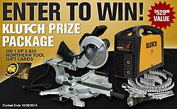 Northern Tools Klutch Prize Pack Giveaway