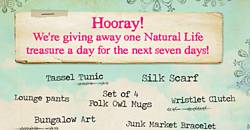 Natural Life Gifts Seven Days of Giveaways Sweepstakes