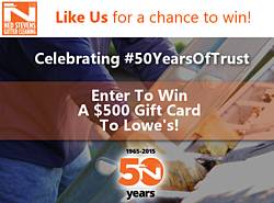 Ned Stevens Gutter Cleaning #50YearsofTrust Sweepstakes