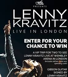 Guitar Center Lenny Kravitz Live in London Sweepstakes
