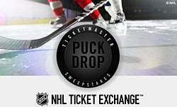 NHL Ticket Exchange Puck Drop Sweepstakes
