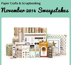 Paper Crafts Magazine November 2014 Sweepstakes