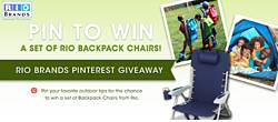 Rio Brands Pin to Win Backpack Chairs Contest