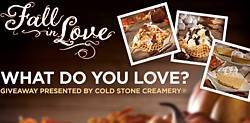 Cold Stone Creamery FALL in Love Contest