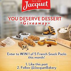 Jacquet Bakery You Deserve Dessert Giveaway