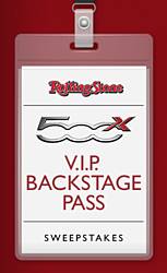FIAT 500X V.I.P. Backstage Pass Sweepstakes