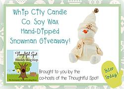 Enchanted Homeschooling Mom: Whip City Candle Co. Soy Wax Hand Dipped Snowman Giveaway