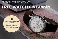 Long's Jewelers Frederique Constant Watch Giveaway