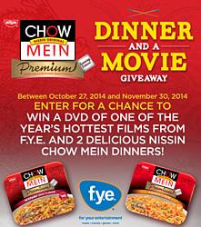 Nissin Foods Dinner and a Movie Sweepstakes