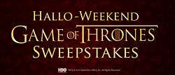 Spirit Halloween Hallo-Weekend Game of Thrones Sweepstakes