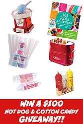 Kids Activities: $100 Hot Dog & Cotton Candy Giveaway
