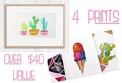 Thought and Sight: Watercolor Print Set Giveaway