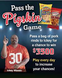 Rudolph Foods Pass the Pigskin Game Sweepstakes