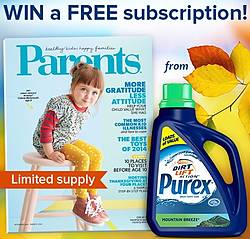 Purex & Parents Magazine: Recipe for Happy Families Sweepstakes