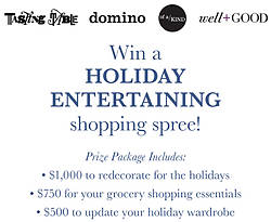 Tasting Table Holiday Entertaining 2014 Sweepstakes