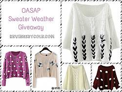 Reviews by Cole: OASAP Sweater Giveaway