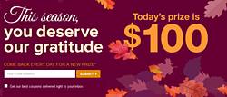Coupons.com 11 Days of Thanks November Sweepstakes