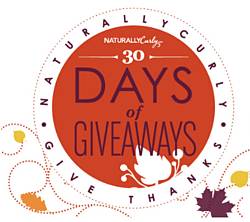 NaturallyCurly Giving Thanks November 2014 Giveaway