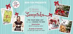 Bon-Ton 8 Weeks of Wishes Pinterest Sweepstakes