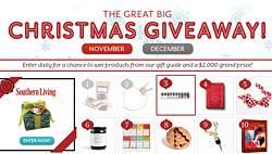 Southern Living The Great Big Christmas Giveaway Sweepstakes