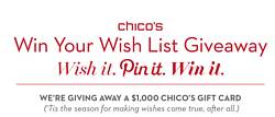 Chico’s Win Your Wish List Sweepstakes