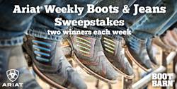 Boot Barn Ariat Boots and Jeans Sweepstakes