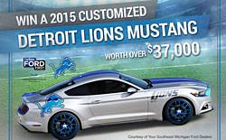 Detroit Lions 2015 Mustang Sweepstakes