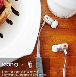 Icon Q Stainless Steel Wireless Bluetooth Earbuds Giveaway