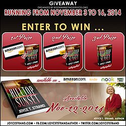 Joyce T Strand Autographed Book and $50 Amazon Gift Cards Giveaway