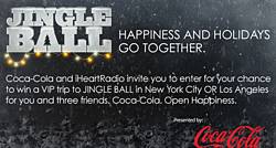 iHeartRadio Coca-Cola’s iHeartRadio Jingle Ball Sweepstakes