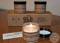 I'm No Domestic Goddess: Old Factory Candles Gift Set Giveaway