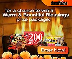 Duraflame Warm and Bountiful Blessings Giveaway