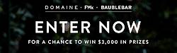 Domaine X Baublebar X FWx Holiday Giveaway