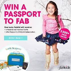 FabKids Passport to Fab Sweepstakes