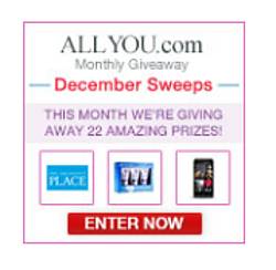 All You December 2014 Sweepstakes