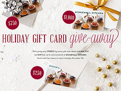 Stonewall Kitchen Holiday Gift Card Giveaway