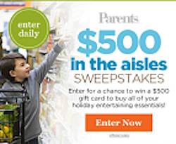 Parents Magazine Parents In The Aisles Sweepstakes