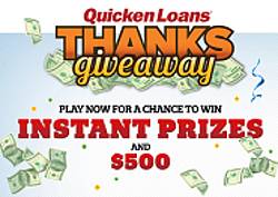 Quicken Loans Cyber Monday Instant Win Game &  Sweepstakes