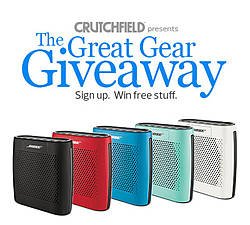 Crutchfield Great Gear Giveaway Bose November 2014 Sweepstakes