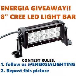 Energia Lighting 8" Cree Led Light Bar Giveaway