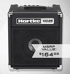 Sam Ash Music Store Hartke HD25 25-Watt 1x8" Bass Combo Amplifier Giveaway