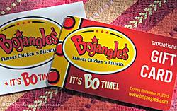 The Art of Random Willy-Nillyness: Bojangles $20 Gift Card Giveaway