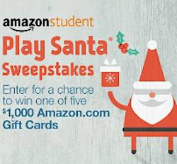 Amazon Student Play Santa Sweepstakes